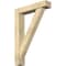 Ekena Millwork Traditional Block Rough Sawn Bracket w/ Offset Brace, Douglas Fir, 6"W x 28"D x 40"H BKT0604X28X40TRA05RDF - alternate 1